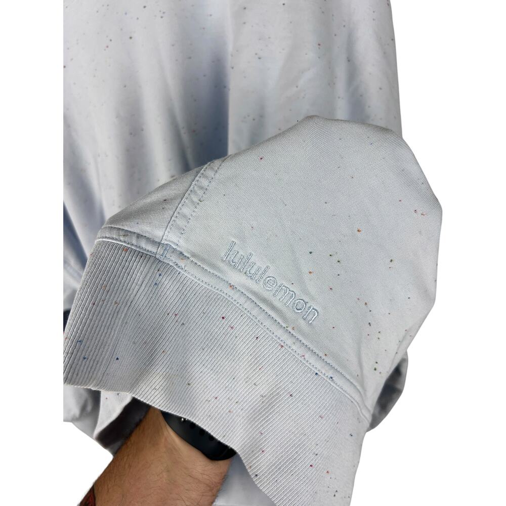 Lululemon Oversized La Back in Action Spleckled Long Sleeve Baggy Sweatshirt M - Picture 5 of 6
